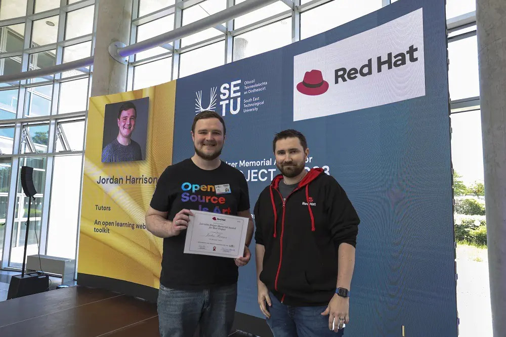 Jordan Harrison - Redhat Project award